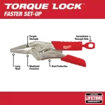 Milwaukee 6 in. TORQUE LOCK Long Nose Locking Pliers thumbnail 2