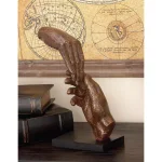 LITTON LANE The Connecting Hands Decorative Figurine - 12 in. Polystone Sculpture with Tarnished Bronze Finish thumbnail 1