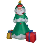 Fraser Hill Farm 20 ft. Christmas Tree Inflatable with Santa and Gifts, Pre-lit Outdoor Holiday Decoration thumbnail 1