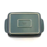 Crock-Pot Artisan 4 Qt. Blue Stoneware Rectangular Bake Pan thumbnail 2