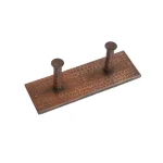 Premier Copper Products Hand Hammered Copper Double Robe Hook, Oil Rubbed Bronze thumbnail 1