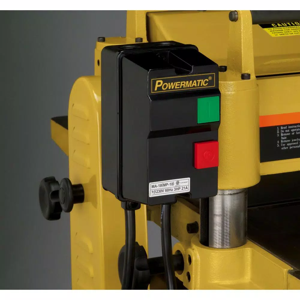 Powermatic 15HH 3 HP 230V 1PH Helical Cutter Head Planer with Cast Iron Table