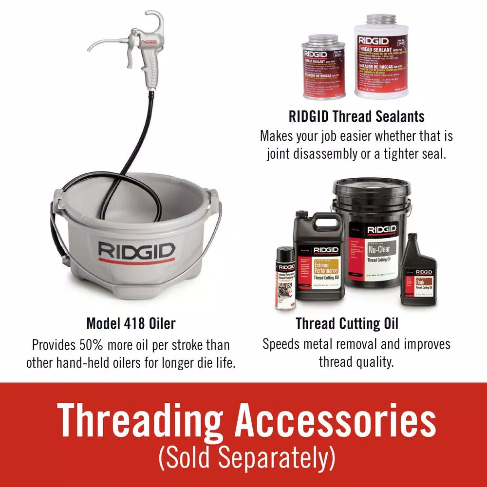 RIDGID OO-R 1/2 in. NPT Right-Hand 14 TPI Alloy Die Head