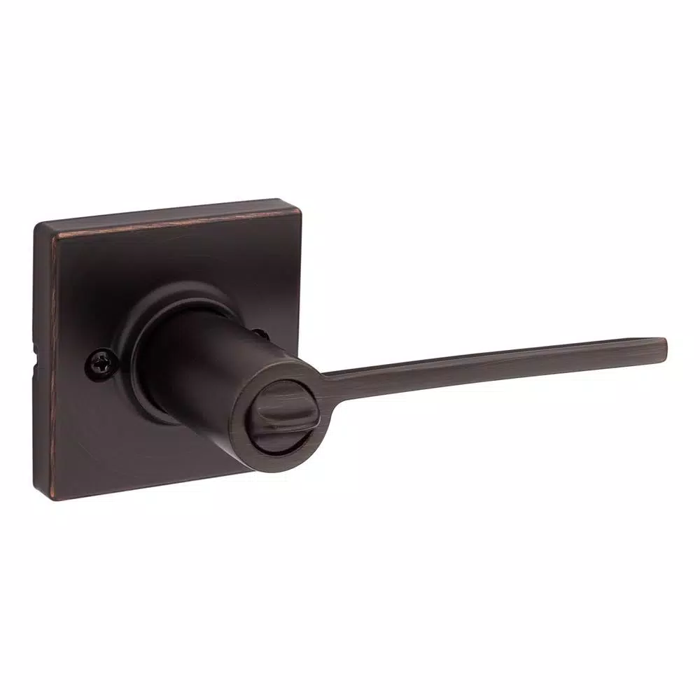 Kwikset Ladera Venetian Bronze Exterior Entry Door Lever with SmartKey Security