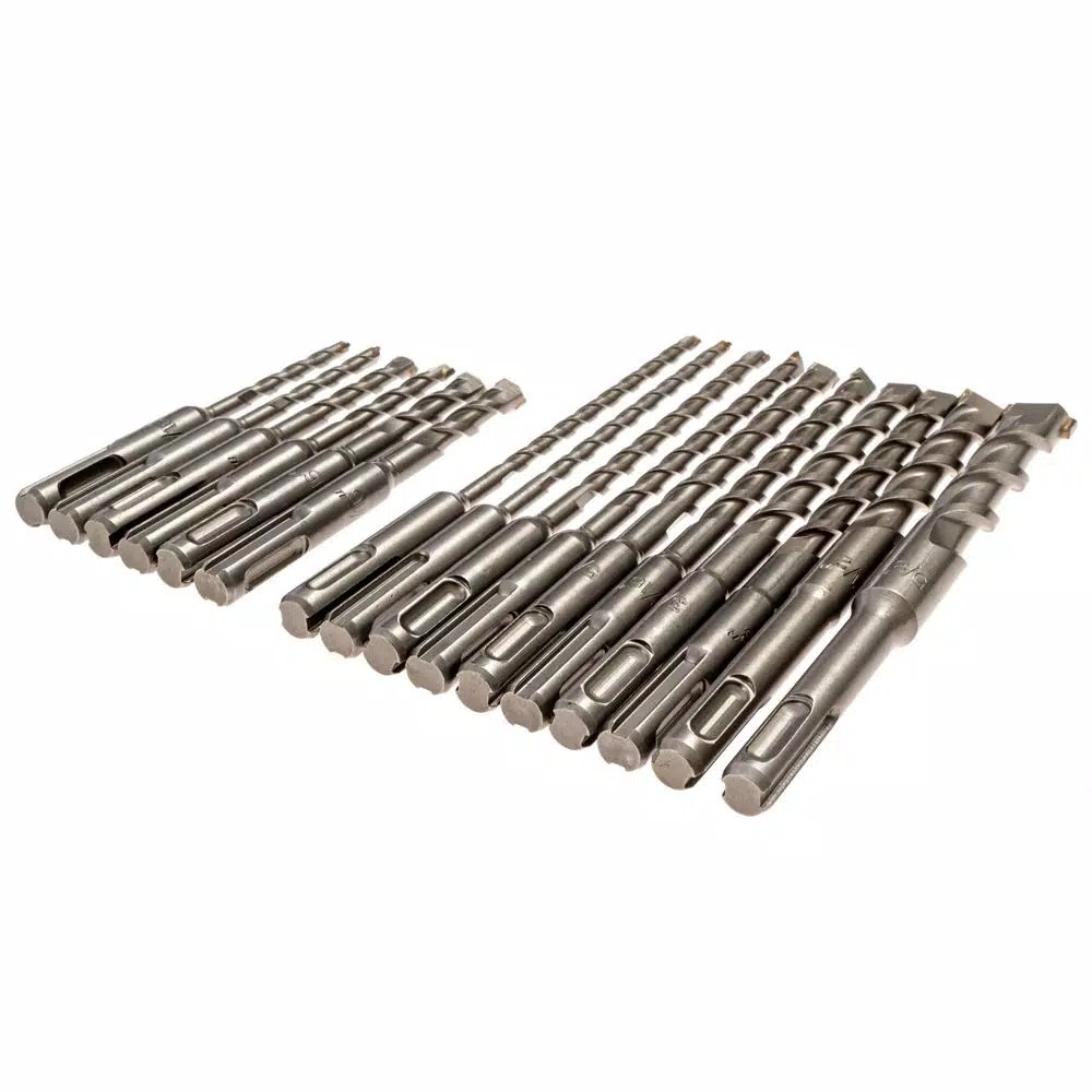 Kateya Carbide Tipped SDS Plus Masonry Drill Bit Set, 16-Piece