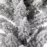 Glitzhome 9 ft. Pre-Lit Snow Flocked Artificial Christmas Garland with Warm White LED Lights and Pine Cones thumbnail 3