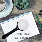 SecurityMan Handheld Magnifying Glass with 2 LED Lights - 3X/5X Dual Lens Illuminated Magnifier thumbnail 2
