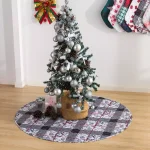 Country Living Faith 48 in. Reversible Quilted Microfiber Tree Skirt - Chickadee Toile & Floral thumbnail 11