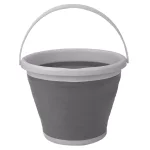 Unbranded 2.6 Gal. Grey Collapsible Plastic & Silicone Bucket, 10L Capacity thumbnail 5