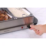Ovente 1.5 Qt. Stainless Steel Electric Buffet Server Warming Tray with Adjustable Temperature Control thumbnail 7