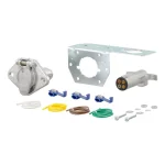 CURT 4-Way Round Trailer Connector Kit with Plug, Socket, and Hardware thumbnail 4