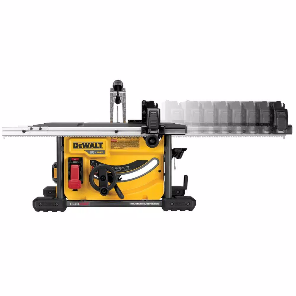 DEWALT FLEXVOLT 60V MAX Cordless Brushless 8-1/4 in. Table Saw Kit with (3) 6.0 Ah Batteries