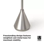 Umbra Pinnacle Freestanding Toilet Paper Holder, Brushed Nickel thumbnail 4