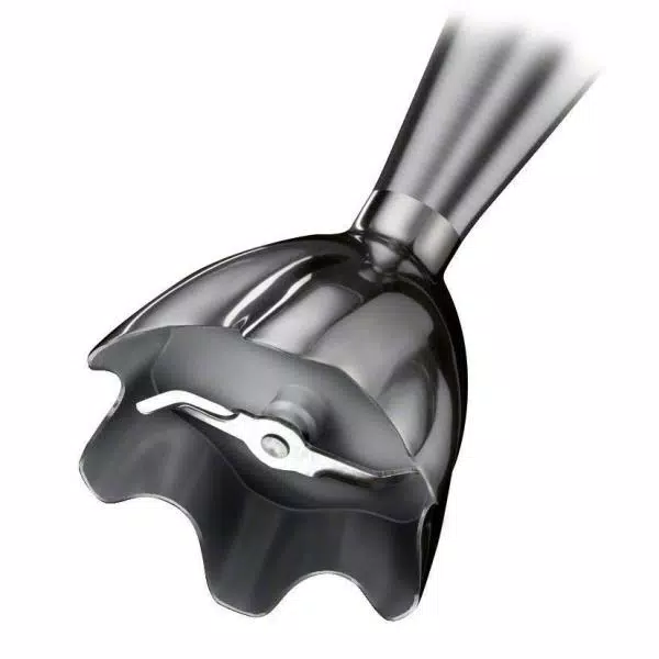 Braun MultiQuick 7 MQ725 SmartSpeed 400W Immersion Hand Blender with Chopper and Whisk, Black/Stainless Steel