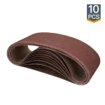 POWERTEC 120 Grit Aluminum Oxide Sanding Belts, 4 in. x 24 in. (10-Pack) thumbnail 1