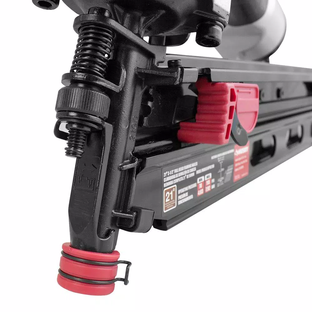 Husky 21-Degree 3-1/2 in. Full Round Head Pneumatic Framing Nailer
