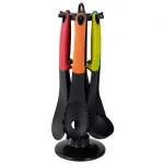 Unbranded 6-Piece Multi-Color Silicone Cooking Utensil Set with Storage Stand thumbnail 1