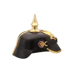 Benzara Black and Gold Imperial Prussian Helmet - Decorative Metal & Resin Decor thumbnail 2