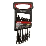 Husky 6-Piece SAE Flex-Head Ratcheting Wrench Set, 100-Position Locking thumbnail 2