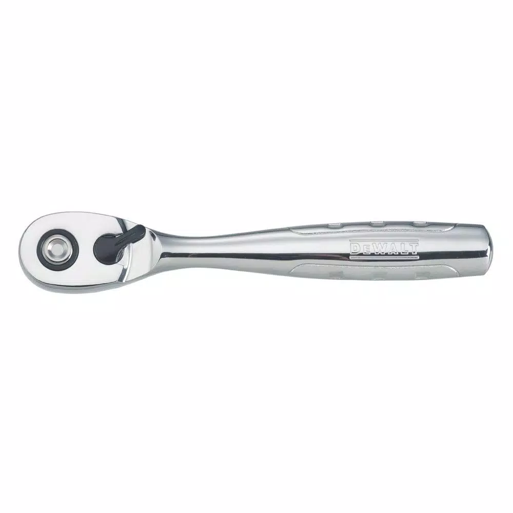 DEWALT 3/8 in. Drive Pear Head Ratchet, 72-Tooth Chrome Vanadium Steel
