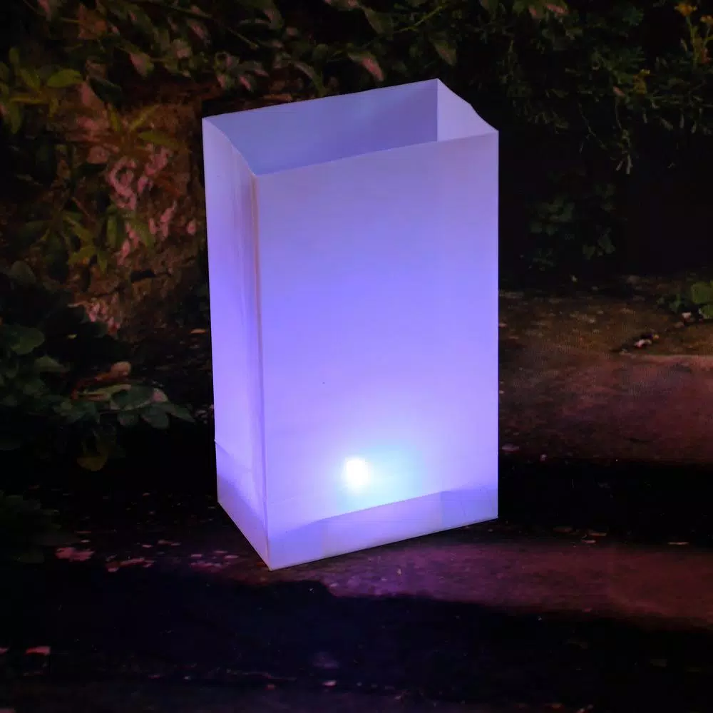 LUMABASE Color Changing LED Lights with Timer, Battery Operated, Set of 6