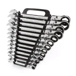 TEKTON 13-Piece Flex-Head Ratcheting Combination Wrench Set, 1/4 in. to 1 in. thumbnail 1