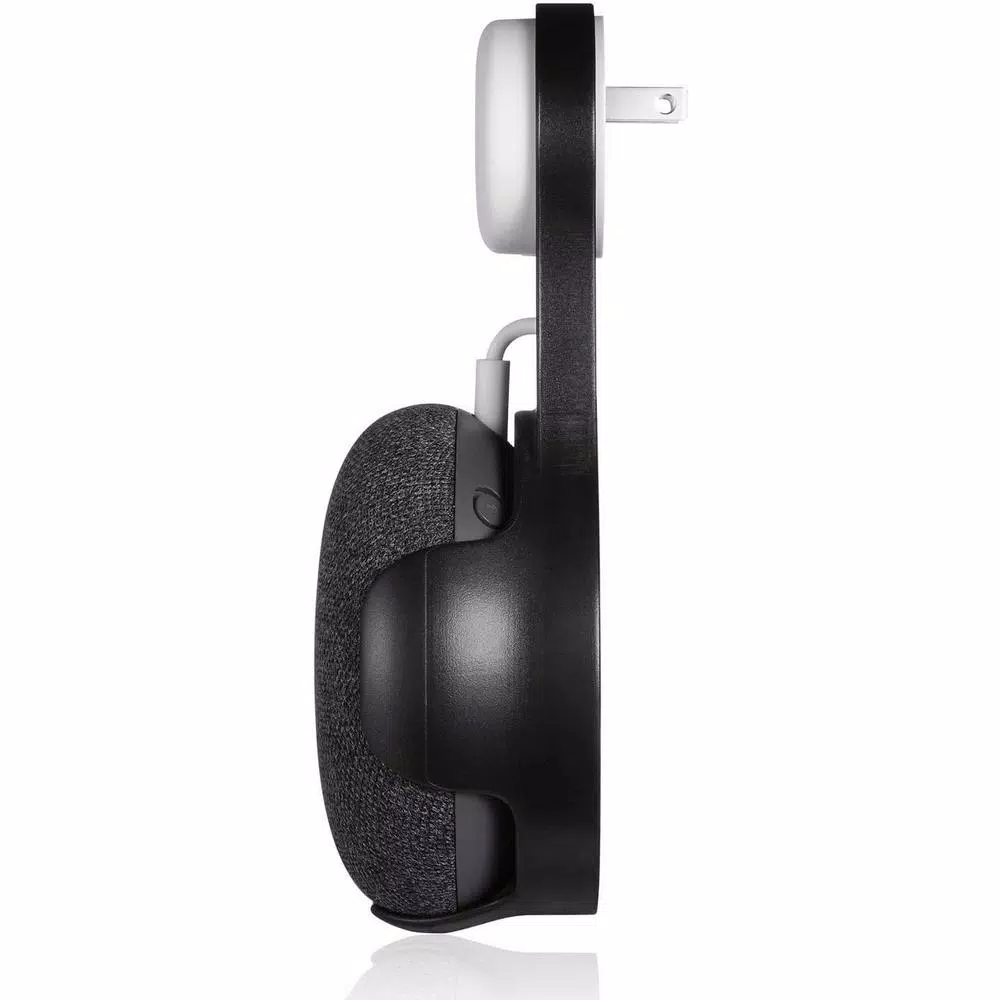 Wasserstein AC Outlet Mount for Google Home Mini, Black (2-Pack)