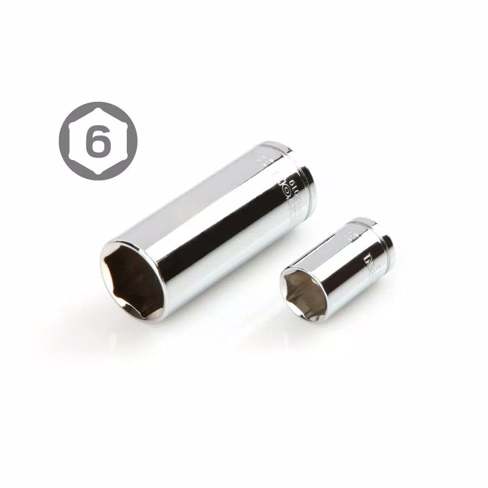 TEKTON 58-Piece 1/2 in. Drive 6-Point Socket and Ratchet Set, SAE & Metric