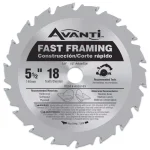 Avanti 5-1/2 in. 18-Teeth Fast Finish Carbide Circular Saw Blade thumbnail 1