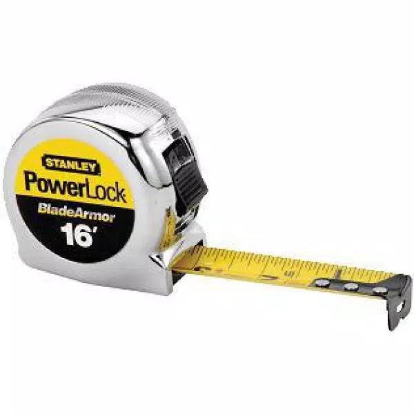Stanley PowerLock 16 ft. x 1 in. Tape Measure with BladeArmor Coating and 8 ft. Standout