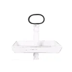 3R Studios White Decorative 3-Tier Tray - Rustic Distressed Wood and Metal Design thumbnail 4
