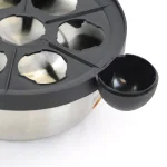 Better Chef 7-Egg Stainless Steel Egg Cooker, Silver/Black thumbnail 2