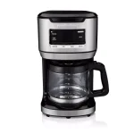 Hamilton Beach 14-Cup Programmable Drip Coffee Maker with Front-Fill Design, Black thumbnail 1