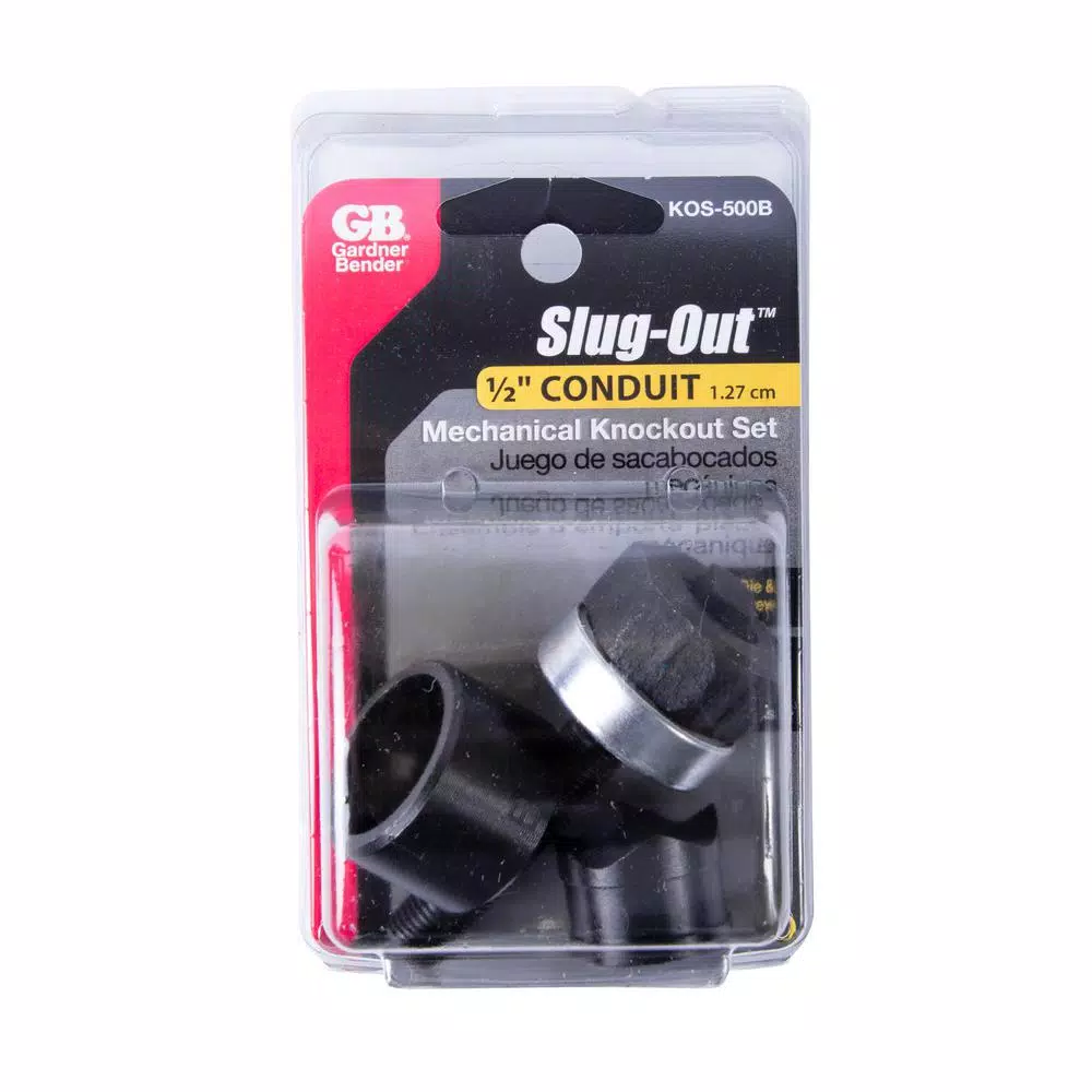 Gardner Bender Slug-Out Mechanical Knockout Set for 1/2 in. Conduit (Case of 2)