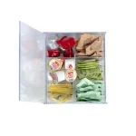 Mind Reader Clear Acrylic 6-Compartment Tea Bag Organizer and Pantry Storage Container with Lid thumbnail 8