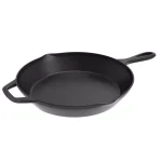 Classic Cuisine 12 in. Cast Iron Skillet with Pour Spout, Black thumbnail 1
