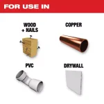 Milwaukee 2-1/2 in. Titanium Bi-Metal Universal Fit Oscillating Multi-Tool Blade thumbnail 2