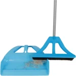 WISP 3-Piece Broom and Dustpan Set with Telescoping Handle and Bristle Seal Technology - Blue thumbnail 5