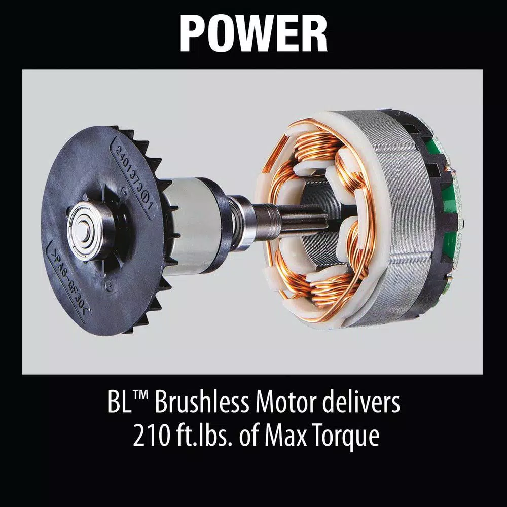 Makita 18V LXT Brushless 1/2 in. 3-Speed Impact Wrench Kit with Bonus LED Flashlight