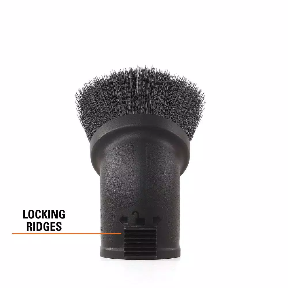RIDGID 2-1/2 in. Locking Round Dusting Brush for Wet/Dry Vacuums