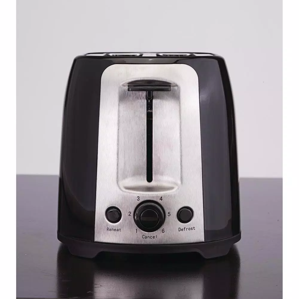 Brentwood Appliances 12-Cup Digital Coffee Maker and 2-Slice Extra-Wide Slot Toaster Bundle, Black
