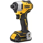 DEWALT 20V MAX ATOMIC 1/4 in. Brushless Compact Impact Driver Kit with 4 Batteries and Charger thumbnail 3