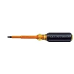 Klein Tools #2 Square Recess Insulated Screwdriver with 4 in. Round Shank and Cushion Grip thumbnail 1