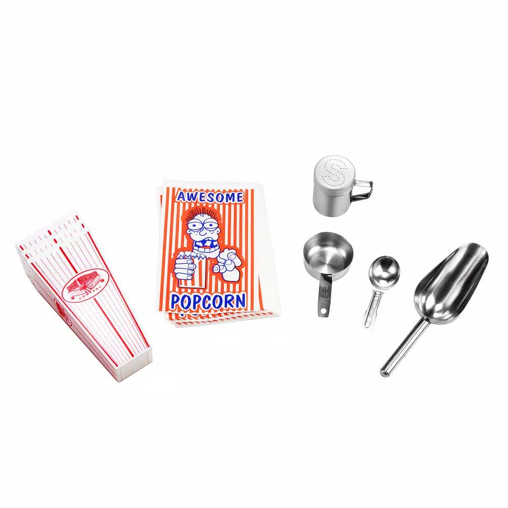 Great Northern Midway Marvel 16 oz. Commercial Popcorn Machine, Silver Stainless Steel