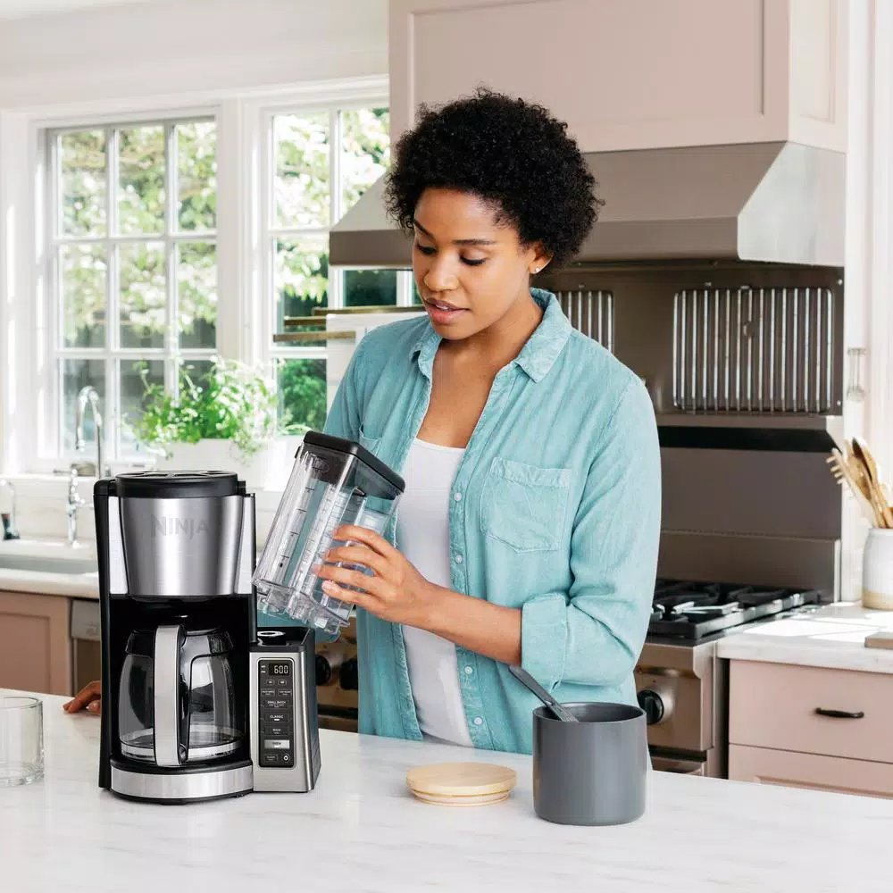 Ninja 12-Cup Programmable Drip Coffee Maker, Black Stainless Steel