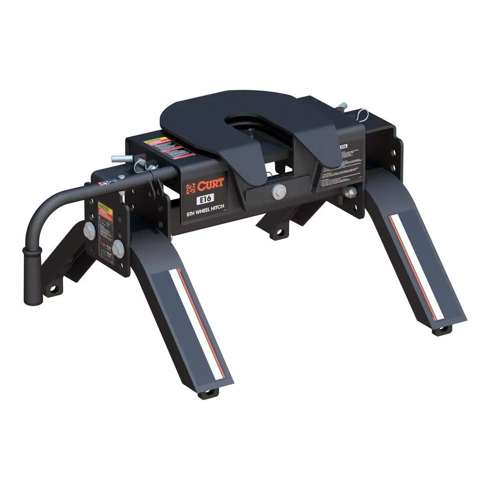 CURT E16 5th Wheel Hitch, 16,000 lbs. Capacity, Dual-Axis Pivot
