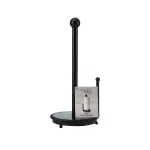 Gourmet Basics by Mikasa Mikasa Gourmet Basics 14 in. Rope Design Wrought Iron Paper Towel Holder, Black thumbnail 3