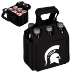 Picnic Time Michigan State University Spartans 6-Bottle Insulated Neoprene Beverage Carrier, Black thumbnail 2