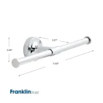 Franklin Brass Voisin Modern Double Arm Toilet Paper Holder, Polished Chrome thumbnail 4