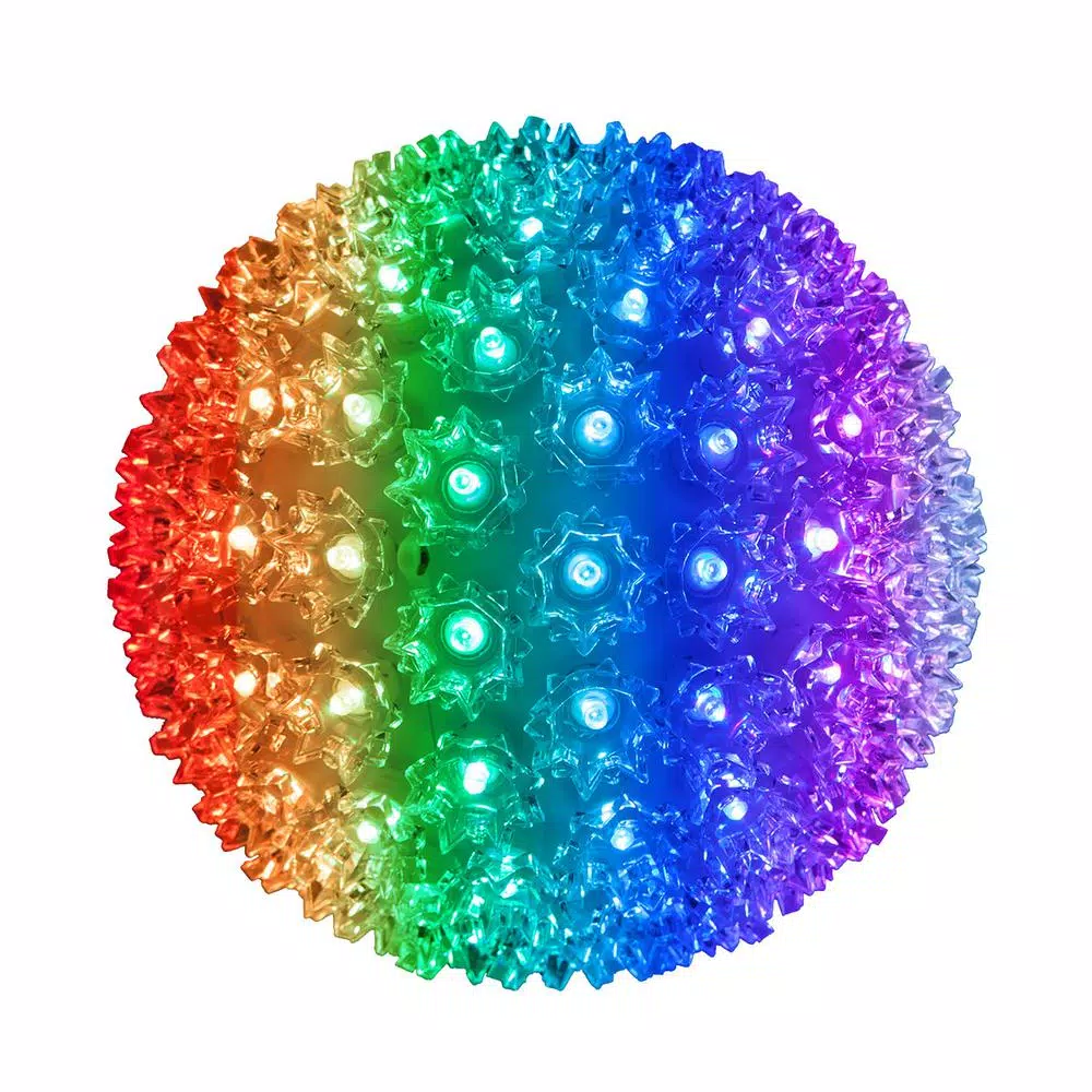 Wintergreen Lighting 7.5 in. 120-Light RGB Color Changing LED Starlight Sphere with Remote
